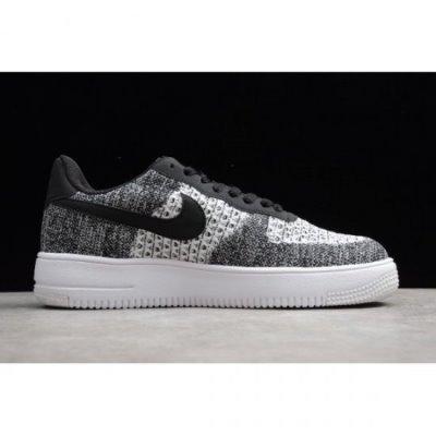 Nike Erkek Air Force 1 Flyknit 2.0 Siyah / Platini Kaykay Ayakkabı Türkiye - Z7762TSM